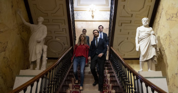 El presidente del Partido Popular, Pablo Casado