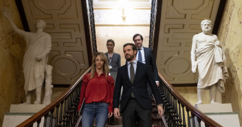 El presidente del Partido Popular, Pablo Casado