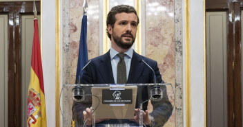 El presidente del Partido Popular, Pablo Casado