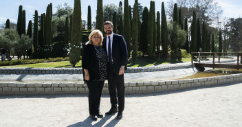 Pablo Casado y Ángeles Pedraza, en el homenaje a las víctimas del 11-M