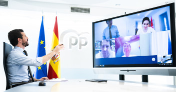 Videoconferencia de Pablo Casado con presidentes autonómicos del Partido Popular