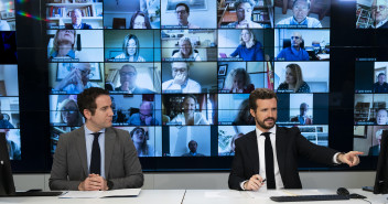 Videoconferencia con diputados, senadores y euro-parlamentarios del PP