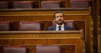 Pablo Casado, en el Pleno en el Congreso de los Diputados