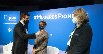 Pablo Casado en el acto "Mujeres Pioneras"