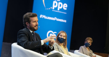 Pablo Casado en el acto "Mujeres Pioneras"