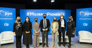 Pablo Casado en el acto "Mujeres Pioneras"