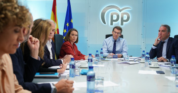 Alberto Núñez Feijóo preside el Comité de Dirección del PP