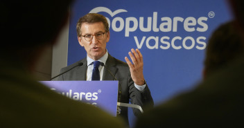 Alberto Núñez Feijóo en la Junta Directiva del PP vasco