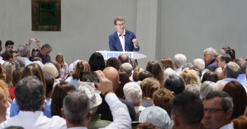 Alberto Núñez Feijóo participa en la IV Romería Popular de O Pino