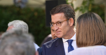 El presidente del Partido Popular, Alberto Núñez Feijóo, hace balance del curso político.