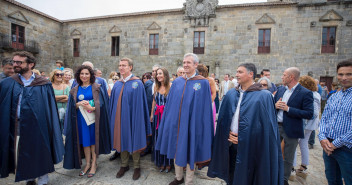 Alberto Núñez Feijóo junto al presidente de la Xunta de Galicia, Alfonso Rueda, en la Fiesta del Albariño en Cambados