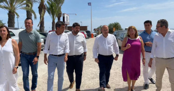 Miguel Tellado, Fernando López Miras y Carlos Mazón asisten  al “Encuentro Popular Región de Murcia–Comunidad Valenciana 2022”