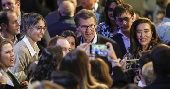  Alberto Núñez Feijóo y Jorge Azcón intervienen en un acto "En defensa de un gran país" en Zaragoza