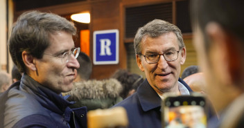 Alberto Núñez Feijóo en el acto En defensa de un gran país en Lardero