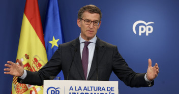 Alberto Núñez Feijóo en el balance del año 2022