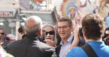 Alberto Núñez Feijóo en las Fallas 