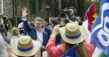 Alberto Núñez Feijóo en un acto en Toledo