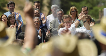 Alberto Núñez Feijóo en un acto en Toledo