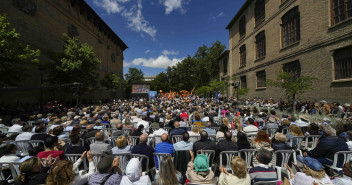 Alberto Núñez Feijóo en un acto en Zaragoza