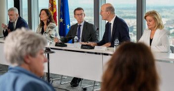 Alberto Núñez Feijóo en un acto de la Fundación Reformismo 21.