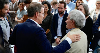 Alberto Núñez Feijóo en un acto sectorial de Cultura en Madrid. 