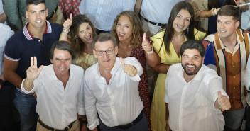 Alberto Núñez Feijóo en un acto en Murcia