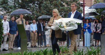 Alberto Núñez Feijóo en el homenaje a Miguel Ángel Blanco en Ermua.