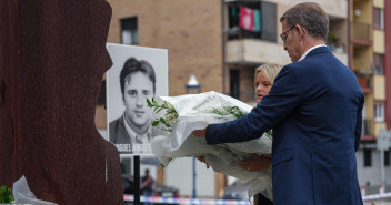 Alberto Núñez Feijóo en el homenaje a Miguel Ángel Blanco en Ermua.