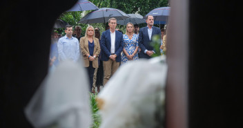 Alberto Núñez Feijóo en el homenaje a Miguel Ángel Blanco en Ermua.