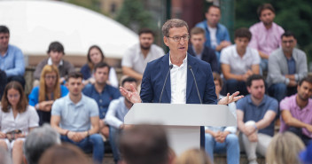 Alberto Núñez Feijóo en el homenaje a Miguel Ángel Blanco en Ermua.