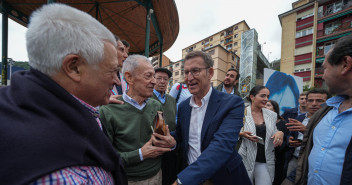 Alberto Núñez Feijóo en el homenaje a Miguel Ángel Blanco en Ermua.