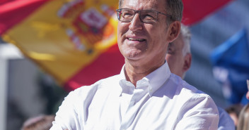Alberto Núñez Feijóo en el acto en defensa de la igualdad de todos los españoles