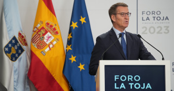 Alberto Núñez Feijóo en el V Foro de La Toja-Vínculo Atlántico