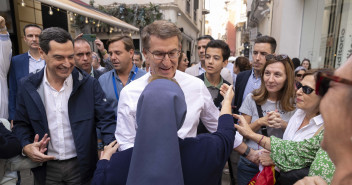 Alberto Núñez Feijóo en el acto en defensa de la igualdad en Málaga