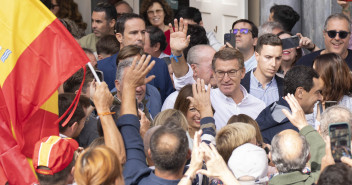 Alberto Núñez Feijóo en el acto en defensa de la igualdad en Málaga