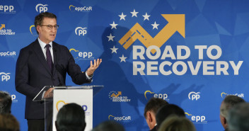 Alberto Núñez Feijóo en la conferencia Camino de la recuperación