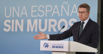 Alberto Núñez Feijóo en un acto de balance de 2023