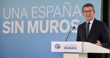 Alberto Núñez Feijóo en un acto de balance de 2023