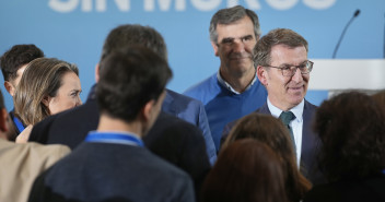 Alberto Núñez Feijóo en un acto de balance de 2023