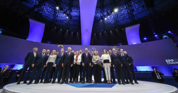 Alberto Núñez Feijóo en la clausura del Congreso del PPE