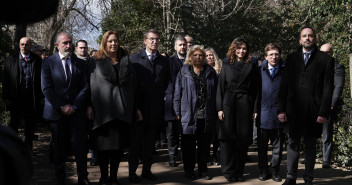 Alberto Núñez Feijóo en el acto de conmemoración del 11-M