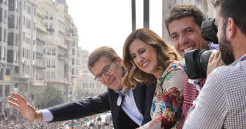 Alberto Núñez Feijóo en las Fallas