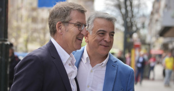 Alberto Núñez Feijóo y Javier de Andrés en Bilbao