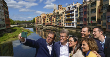 Alberto Núñez Feijóo en Girona