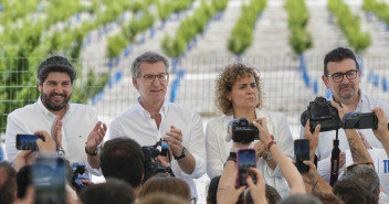 Alberto Núñez Feijóo participa en un acto sobre agricultura en Cieza, Murcia