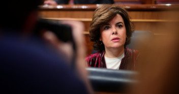 La vicepresidenta del Gobierno de España, Soraya Sáenz de Santamaría