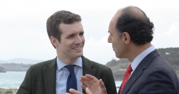 El vicesecretario de Comunicación del Partido Popular, Pablo Casado, en Santander junto a Ignacio Diego