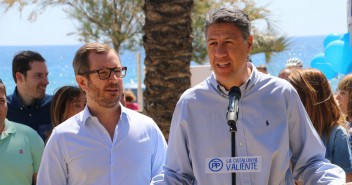 Javier Maroto y Xavier García Albiol en la presentación de la campaña 