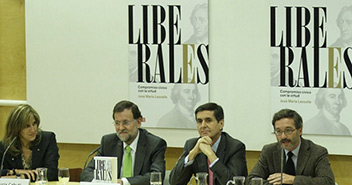 Mariano Rajoy en la presentación del libro de Lasalle