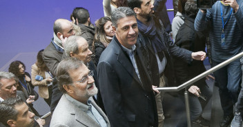 Mariano Rajoy y Albiol clausuran un acto con afiliados en Lleida